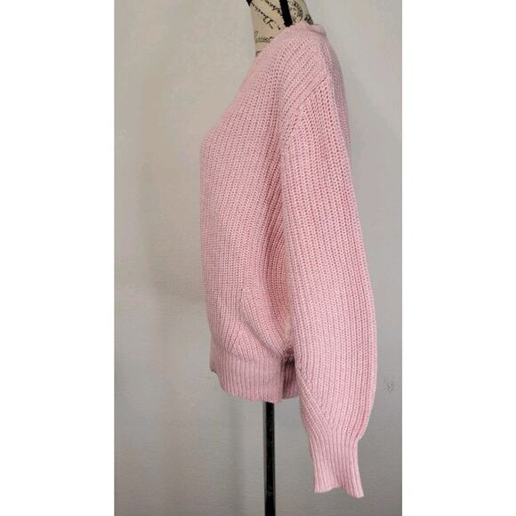 SCOTCH & SODA Amsterdam Sweater Womens SZ M Crochet Knit Pink Beachy Fisherman - Picture 6 of 10